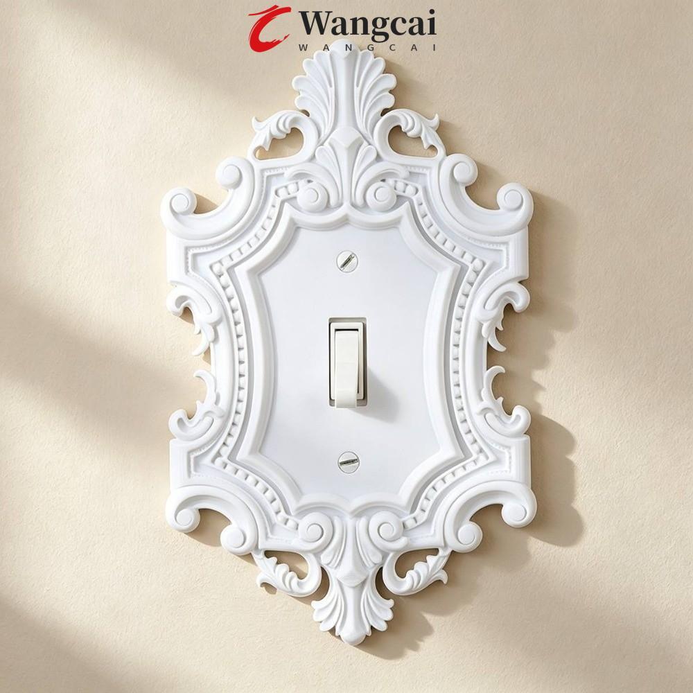 WANCGAI Vintage Light Switch Cover, Khắc Nhựa Switch Plate Cover, Thẩm Mỹ Duplex Outlet Bật Tắt Đèn 