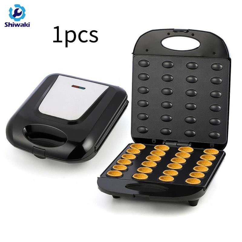 Nut Cookies Maker Nutty Maker Thép chống dính 140W Dễ dàng làm sạch 24 lỗ thậm chí làm nóng đai ốc Waffle Máy làm bánh mì nướng bánh mì