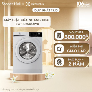 Free giao lắp - Máy giặt Electrolux cửa ngang 10kg UltimateCare 100 - Trắng - EWF1025DQWB