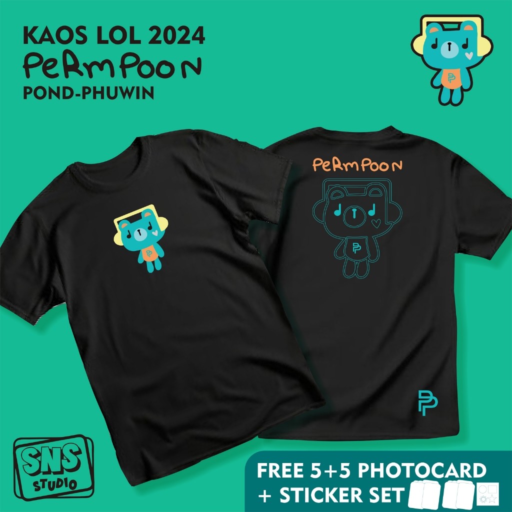 Áo thun mới GMM LOL 2024-PERMPOON (POND-PHUWIN) S-5XL