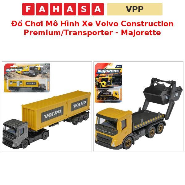 Đồ Chơi Mô Hình Xe Volvo Construction Premium/Transporter - Majorette