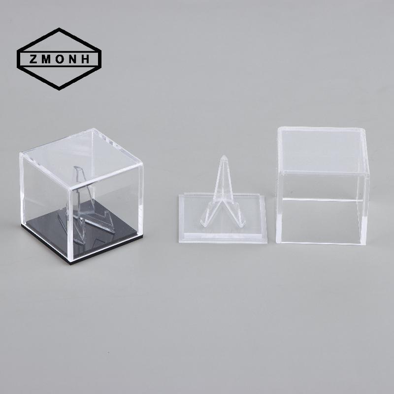 ZMONH Clear Acrylic Guitar Pi Hộp Bảo Quản Hộp Hiển Thị Có Chân Đế Ra Dành Cho Bộ Sưu Tập Nhà Phòng 