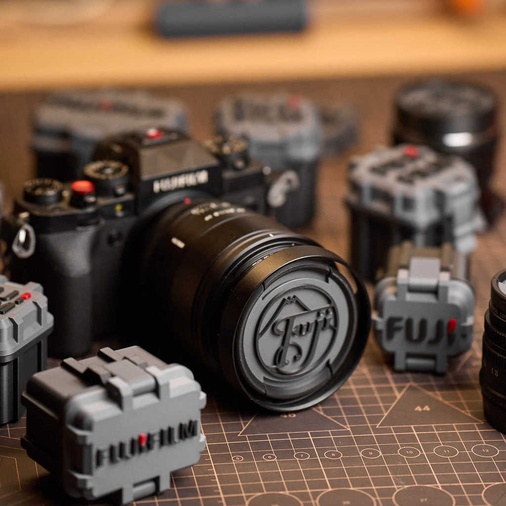 Hộp lưu trữ pin Dark Fuji W235 / W126 / XT5 / XS20 / xh20sX100 Bảo vệ nắp ống kính