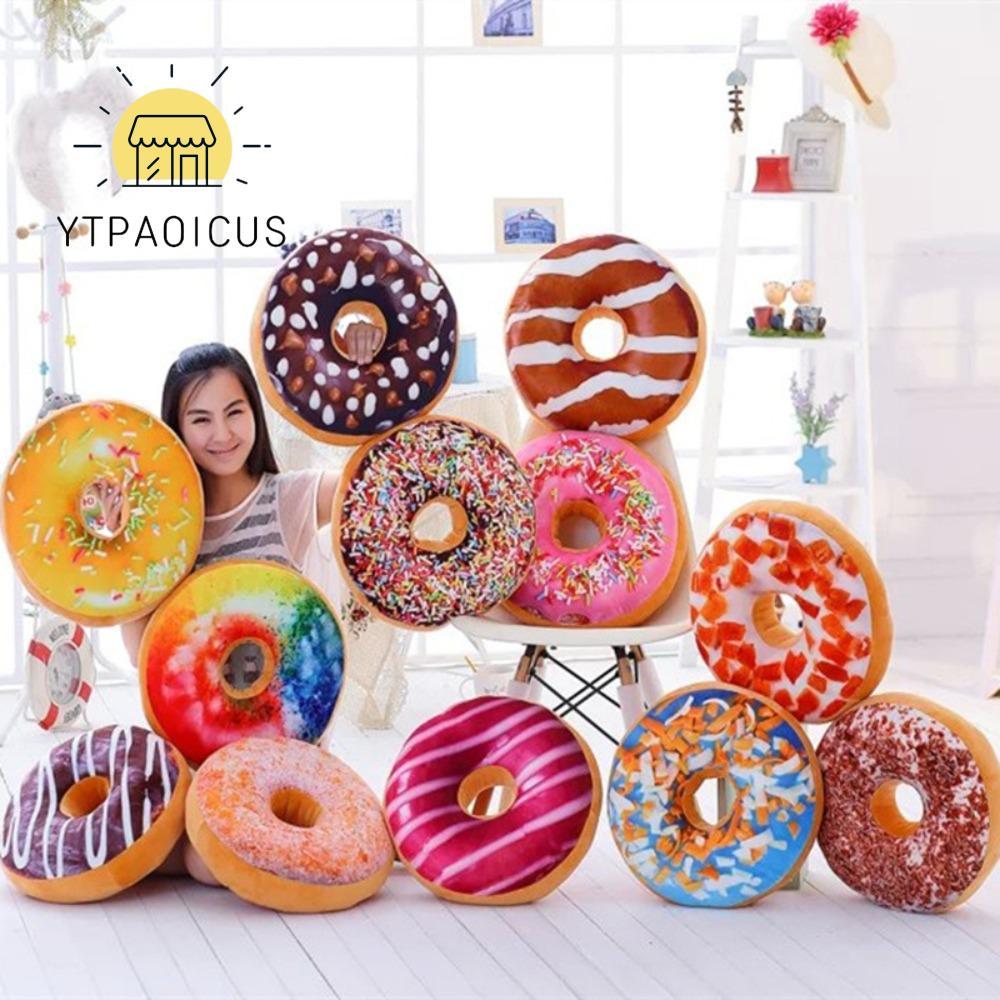 YURUYI Mô Phỏng Donut Đệm, Bánh Donuts Siêu Mềm Gối, Nhà Sáng Tạo Đệm Chocolate Donuts Gối