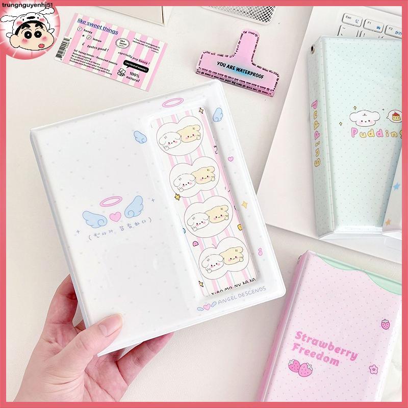 [Tàu 12 giờ] Cartoon Photo Album For 40 2x6 "Strips & 20 4x6" Photos, Small Card Storage Book VN