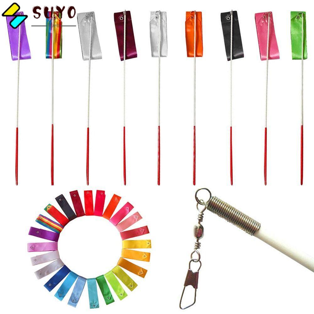 SUYO Dance Ribbon Art Gymnastic Stick Thể Dục Nghệ Thuật Thể Dục 4 Mét Nhảy Múa