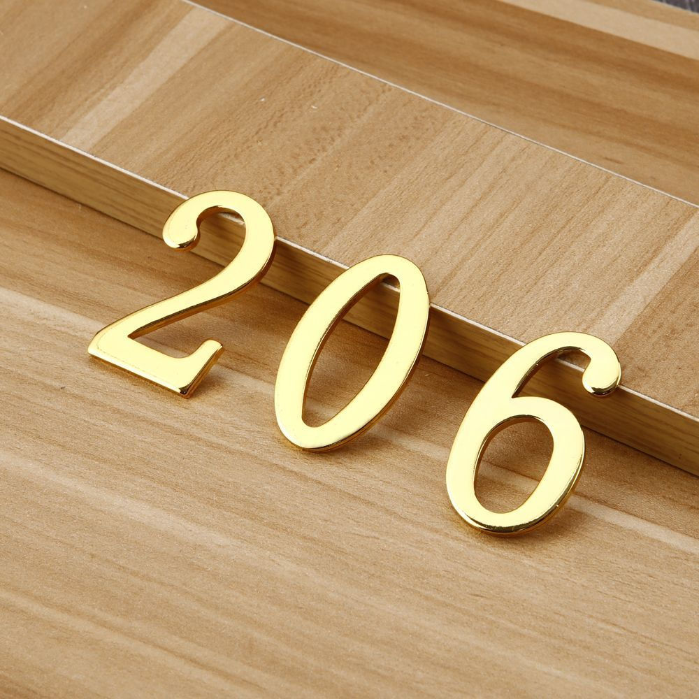 New self-adhesive office partition panels10y Metal dormitory villa room creative door number home-us
