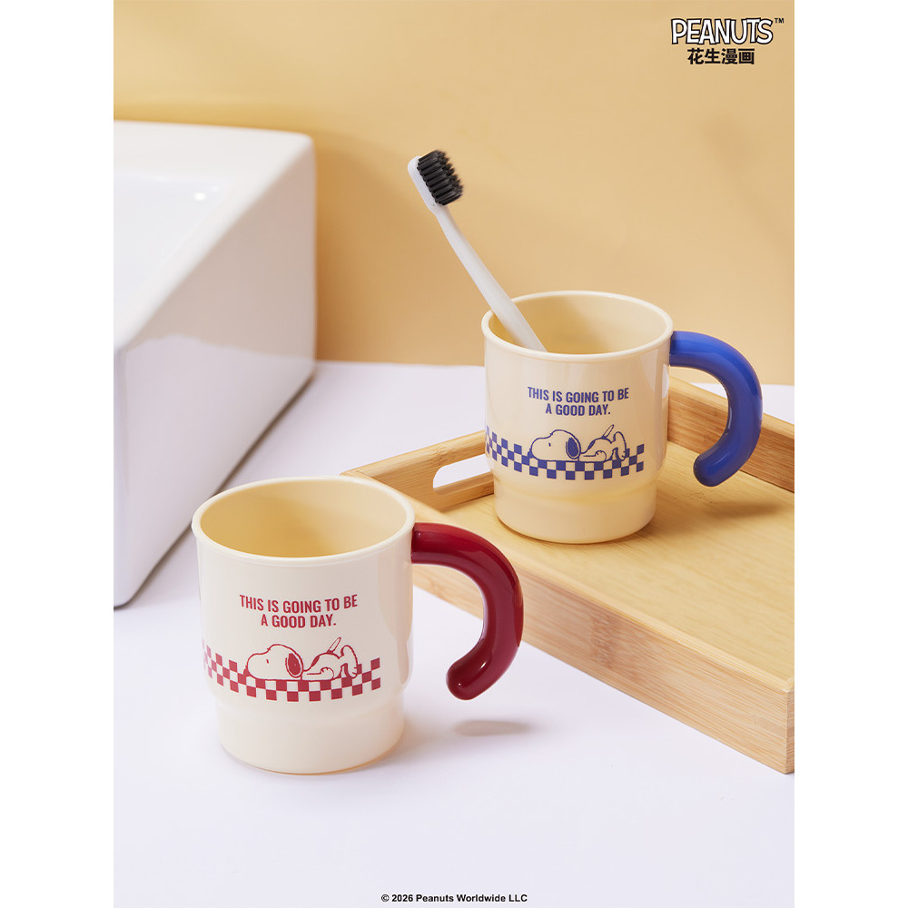 MINISO MINISO MINISO Snoopy Cấp Nước súc Miệng Cốc Đánh Răng Cốc Rửa Cốc Dễ Thương Hộ Gia Đình Cặp Đ