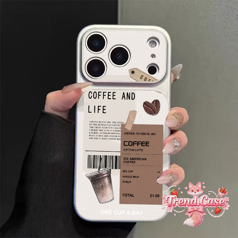 Ốp Lưng IPhone 13 15 11 17 16 12 14 ProMax  Nhãn cà phê cũ 7 8Plus XR X XS Max