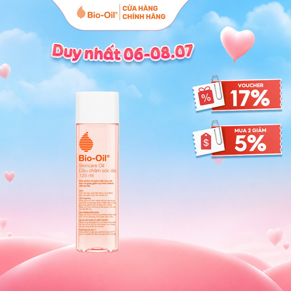 Dầu dưỡng da giúp cải thiện khô sạm và đều màu da, hỗ trợ cải thiện vết rạn da - BIO-OIL Skincare Oil (chai 125ml)