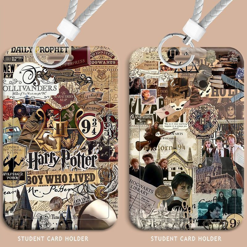 Harry style ins Waterproof cover for Potter Pass, school bus card, campus card, access control card,