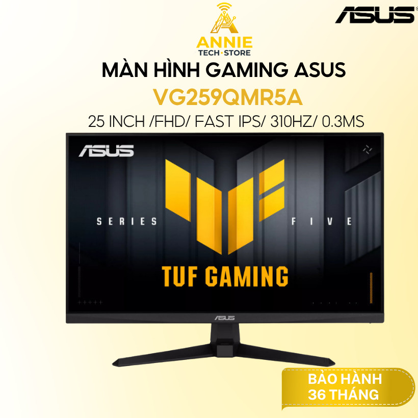 MÀN HÌNH GAMING ASUS 310HZ TUF VG259QMR5A (25 inch/FHD/Fast IPS/310Hz/0.3ms)- Hàng chính hãng