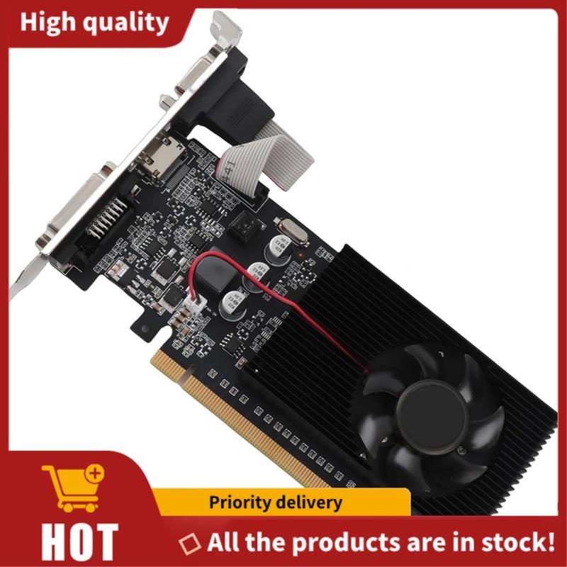 Card đồ họa chơi game GT210 64bit DDR3 1GB PCIe 2.0 có cổng DVI VGA, Card đồ họa máy tính cho