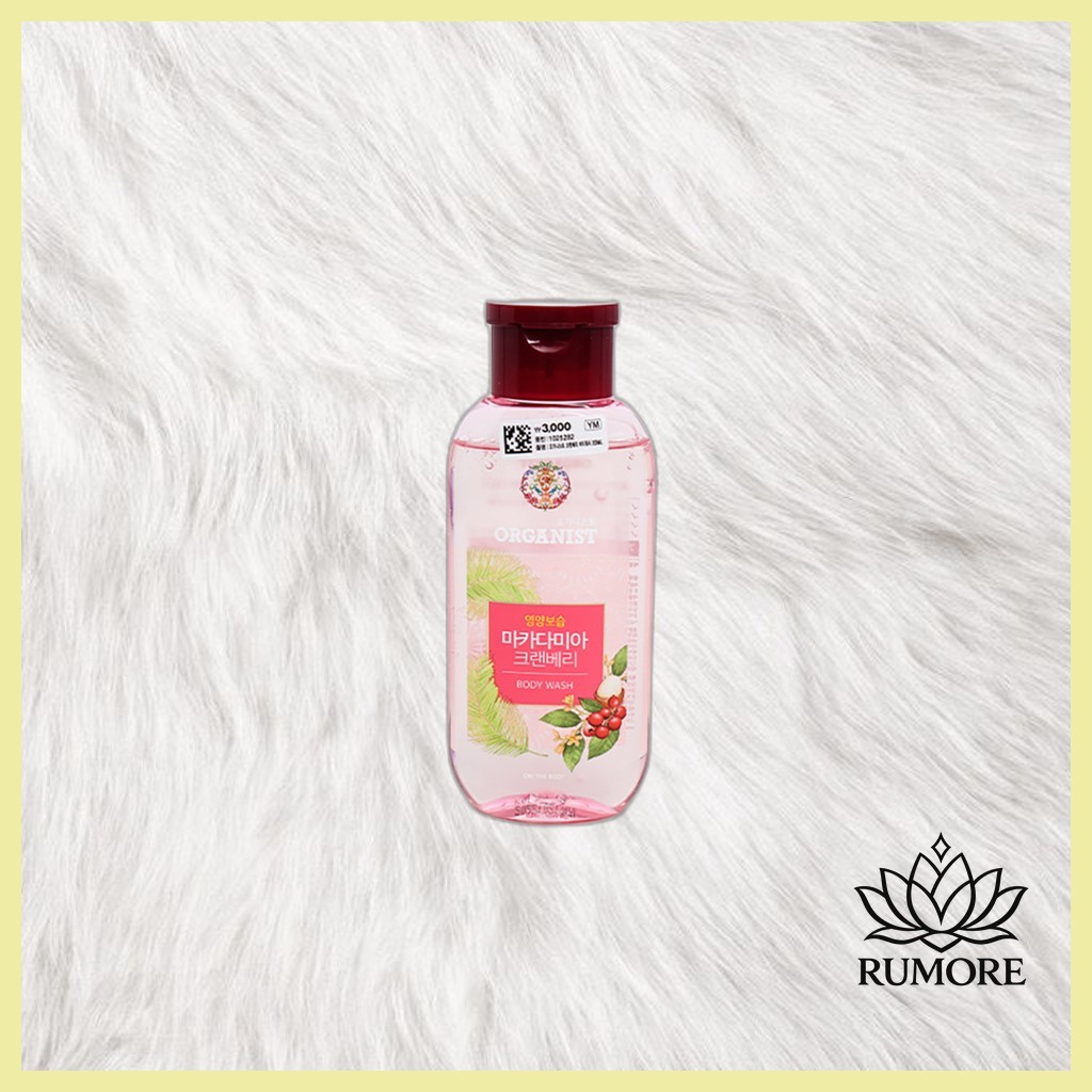[daiso] Organist Cranberry Body Wash, 200ml, 1pc/ Sữa tắm Hàn Quốc/ Hương nam việt quất/ Chính hãng 