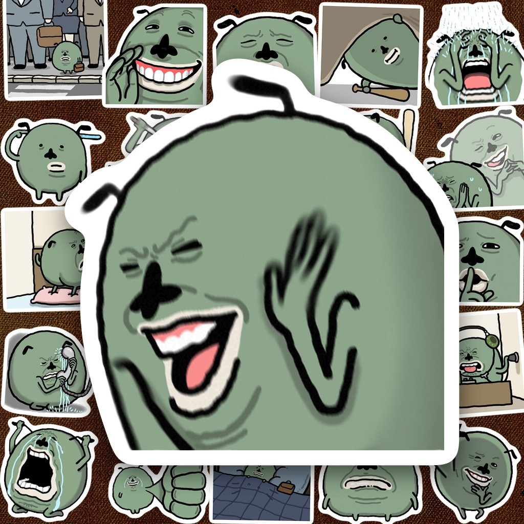 111 Sticker IN LASER Meme Hazen Ugly Dog Cry Chó Xấu Xí Khóc Lóc Trứng Bắc Thảo Bựa Thì Thôi Nhé