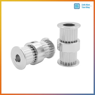 Puly GT2 đôi - 20 răng trục 5/8 mm