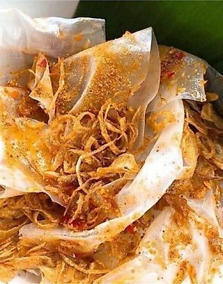 Bánh tráng muối mịn hành phi/ tỏi phi