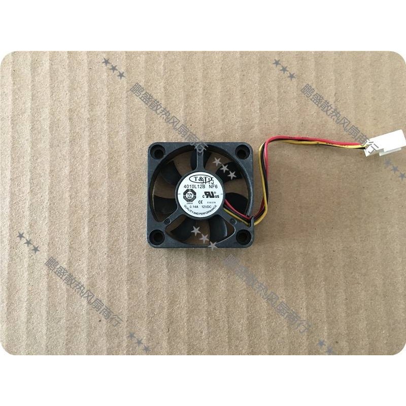 [Quạt làm mát] Quạt hạt đôi T & T 4010L12B NF6 4010 12V 0.14A 4cm North South Bridge Double Bead Fan