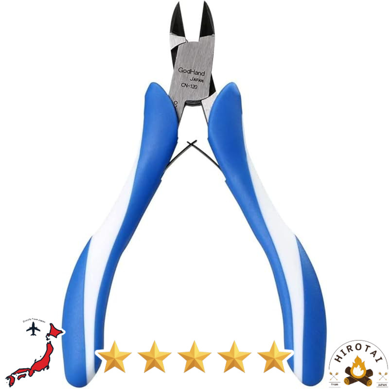 GodHand Craft Grip Series Precision Hobby Nippers — Blue