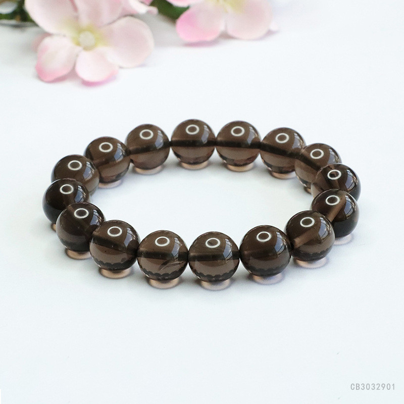 Vòng tay đá Obsidian tự nhiên Miyu Vòng tay đá Obsidian Crystal S303290107. 15 5SVW