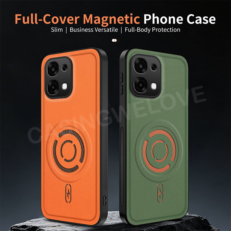 Ốp Lưng Cho Oppo A6 Pro 5G 4G TPU Da Mềm Từ Tính Chống Sốc Ốp lưng Oppo A6 A6X Pro A6T Pro 4G 5G Bảo