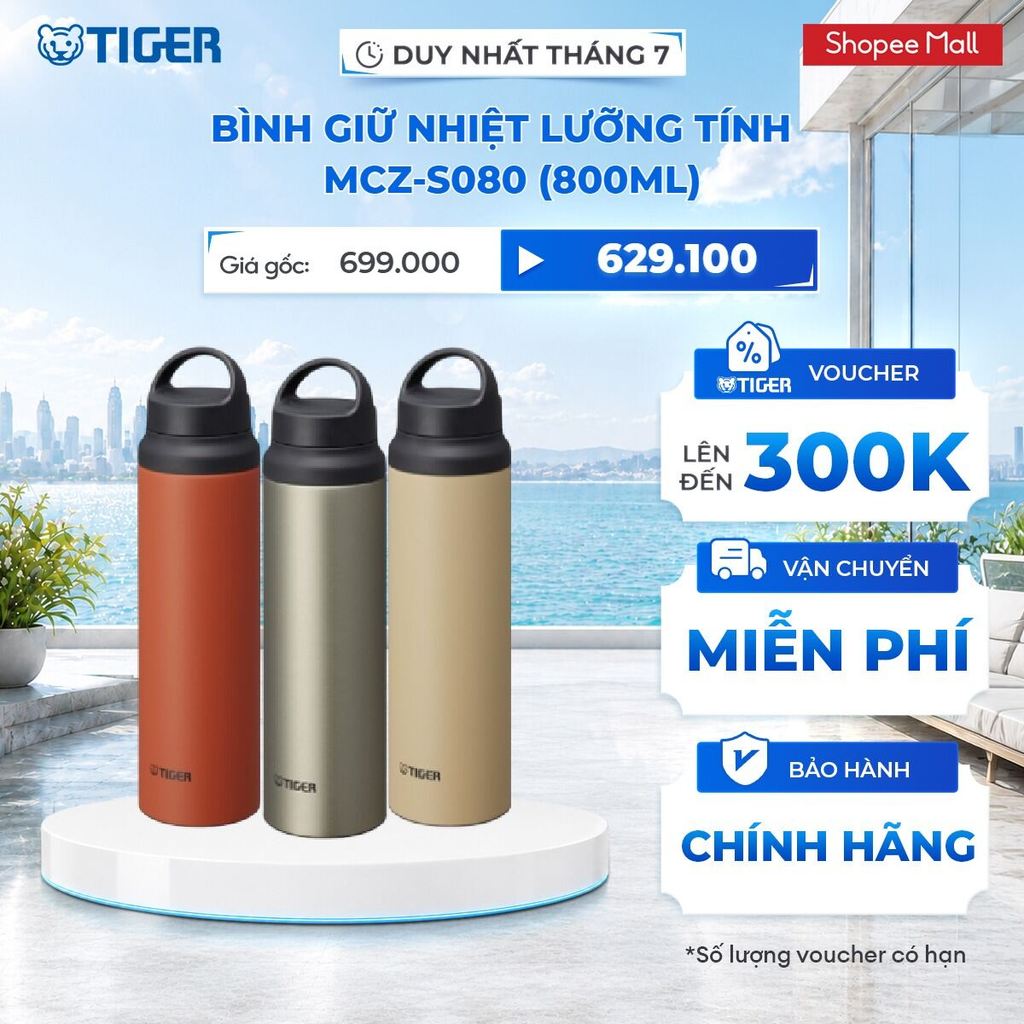 Bình Giữ Nhiệt Lưỡng Tính Tiger MCZ-S080 (800ml)