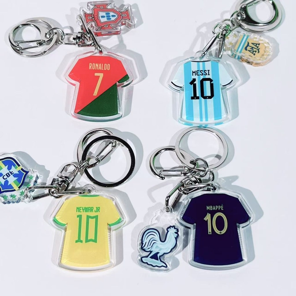Áo Bóng Đá Móc Khóa Messi Neymar C Mbappe Foo Bóng Đá Móc Khóa Messi Neymar C Rombape Đội Bóng Đá Ar