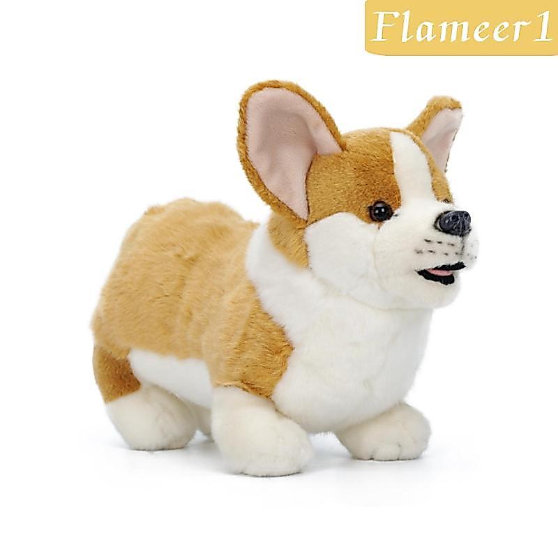 Corgi Đồ Chơi Nhồi Bông Fuzzy Corgi Thú Nhồi Bông Chó Dễ Thương Thực Tế Cho Trẻ Em, Phòng Ngủ, Mầm N
