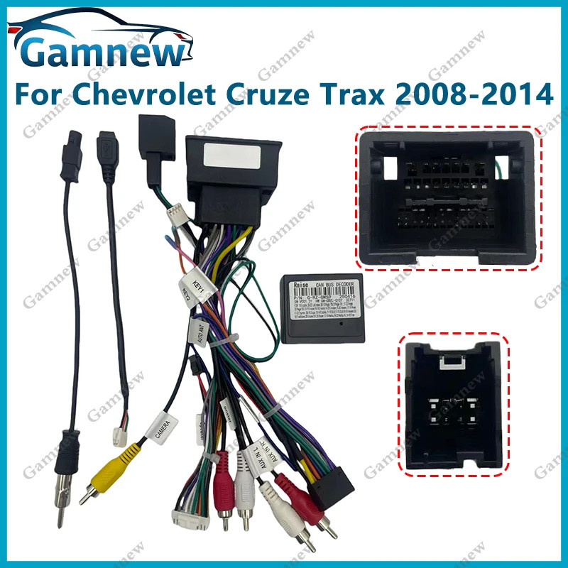Xe 16PIN Android Dây nịt Adapter Canbus Hộp giải mã cho Chevrolet Cruze Malibu Opel Zafira Insignia 