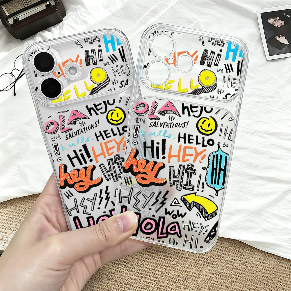 Ốp Lưng Cho Iphone 13 Cổ Graffiti Hoạt Hình Mềm Trong Suốt Series 17 IPhone13 11 17 12 14PRO MAX 16 