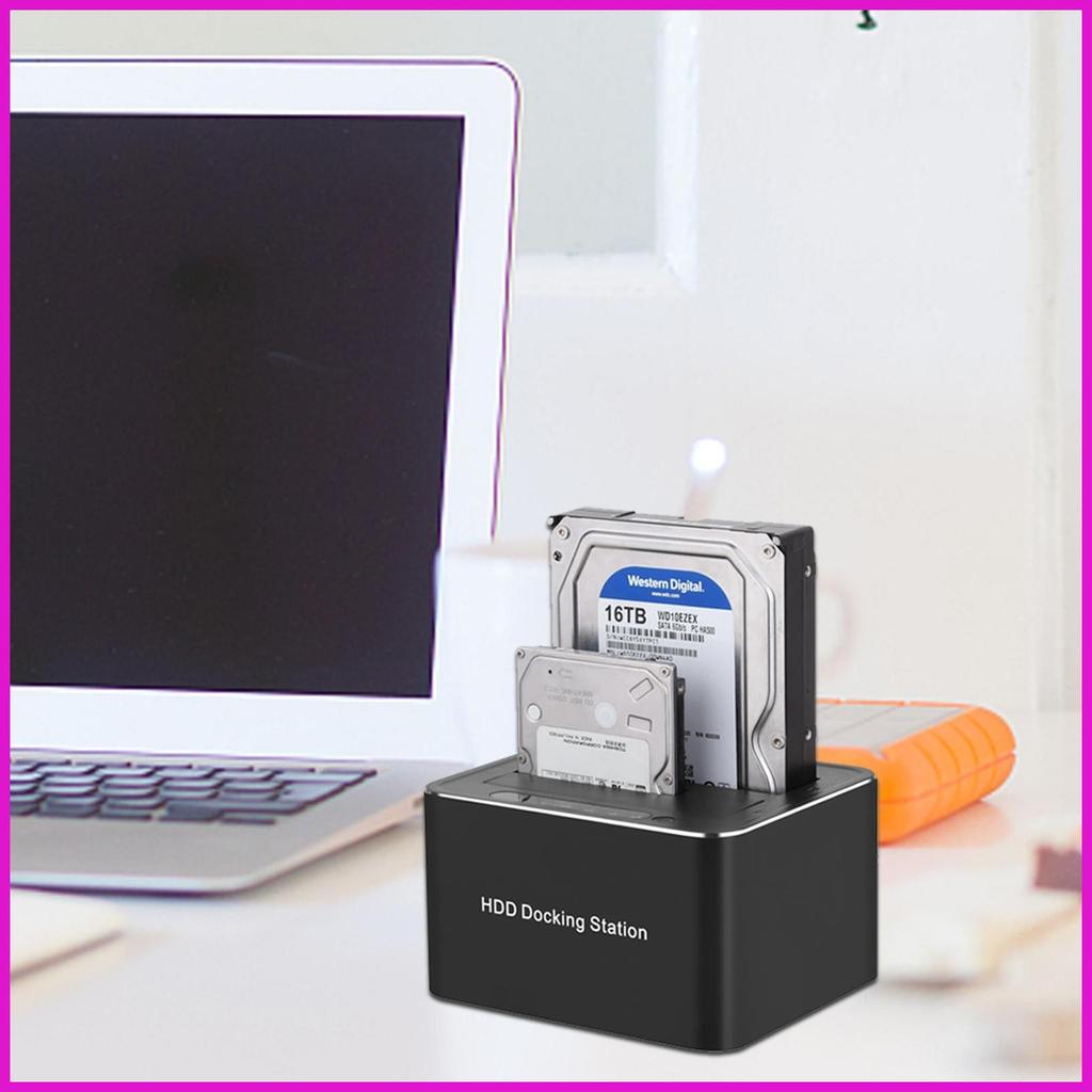 Ổ Cứng Kép Bay Docking Station Dual Bay USB 3.0 Sang SATA I / II / III Docking Station Cho 2.5 Hoặc 