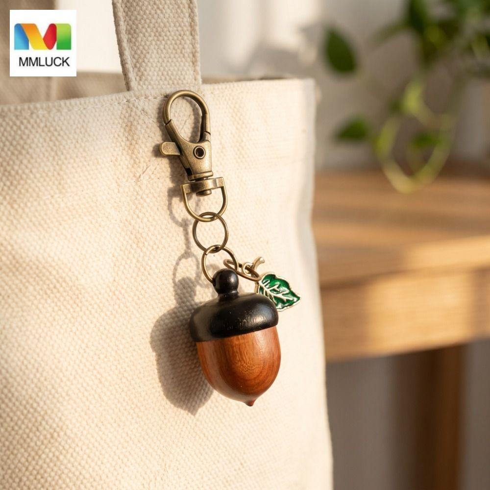 MMLUCK Acorn Móc Khóa, Xoắn Mở Nhẹ Acorn Twist Mở Móc Khóa, Di Động Nhỏ Lưu Trữ Vòng Mô Phỏng Acorn 