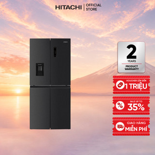 [MIỄN PHÍ GIAO HN HCM] Tủ Lạnh Hitachi HR4N7520DSWDXVN 4 Cánh Ngăn Đông Dưới 464L, Lấy Nước Ngoài, Màn Hình Cảm Ứng