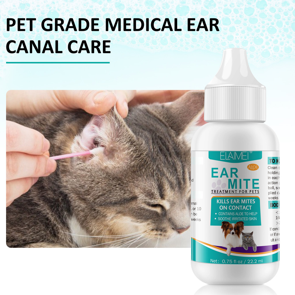 Bán ELAIMEI Ear Mite Oil Ear Wax Cleaner Clean Dog Cat Ear Cleaner liu
