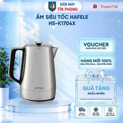 [KOL - KOC] Ấm siêu tốc Hafele HS-K1704X- 1.7 lít - Đế tiếp điện cao cấp  ( Strix ) - Giao hỏa tốc 2H HCM