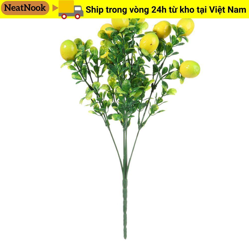 NEATNOOK Lemon Branch Table Centerpiece Garden Lemon Tree Cây cảnh Cây xanh Trang trí trái cây
