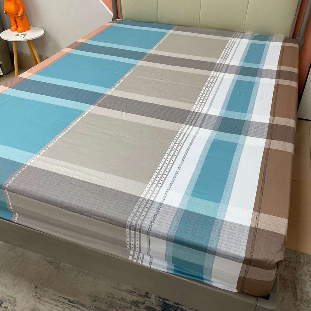 Ngoại Thương 100% Cotton Bed Sheet Single Piece Cotton Bed Cover Simmons Vỏ Bảo Vệ 1.5 Nệm Chống Trơ
