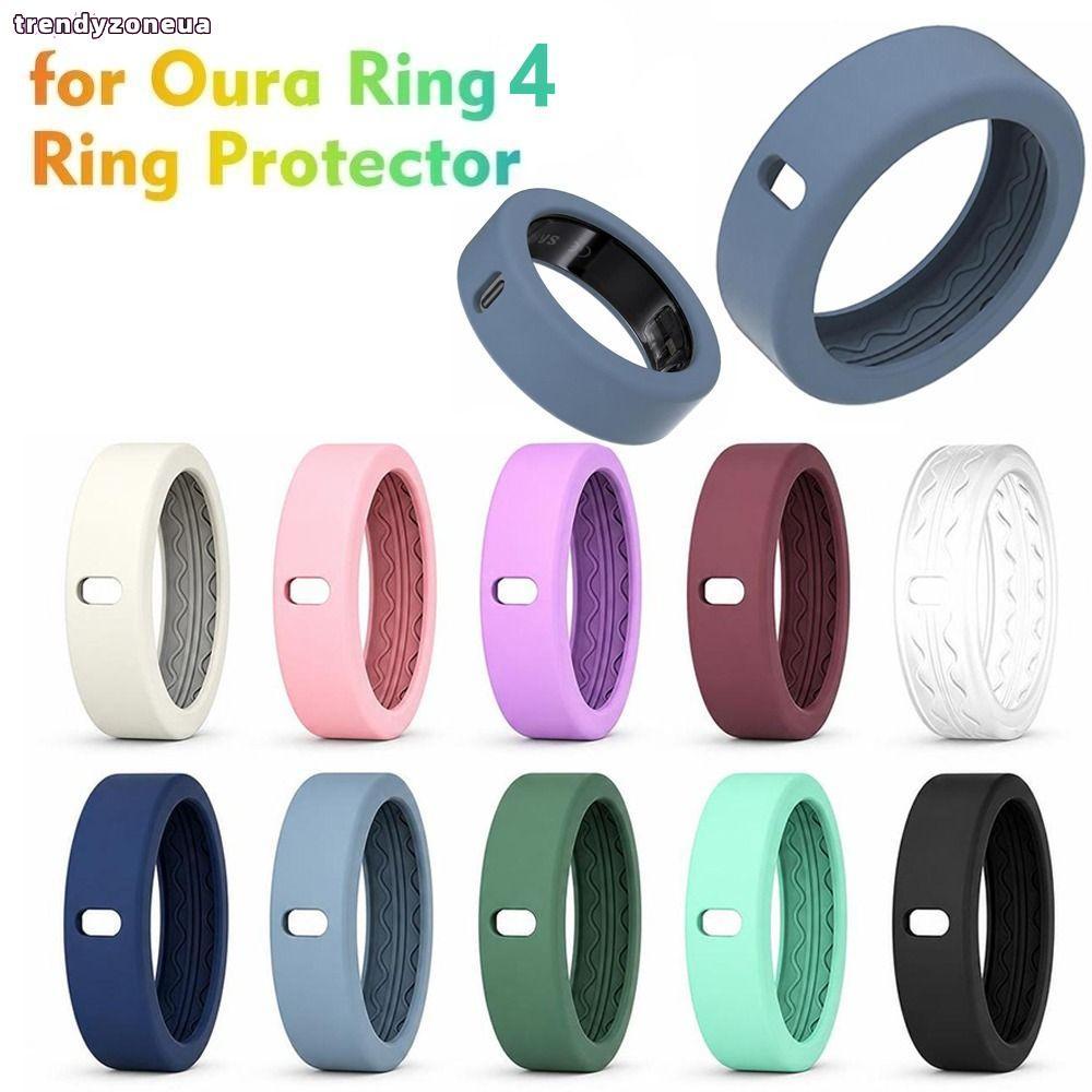 Vỏ bảo vệ silicone chống trầy xước, đàn hồi, chống bụi/rơi cho Oura Ring 4