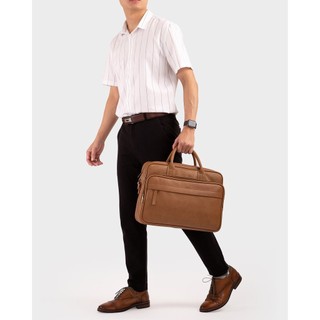 Cặp công sở Trita (Thời trang nam đựng vừa laptop 15 inch - Cặp da TCA10) Bagsmart