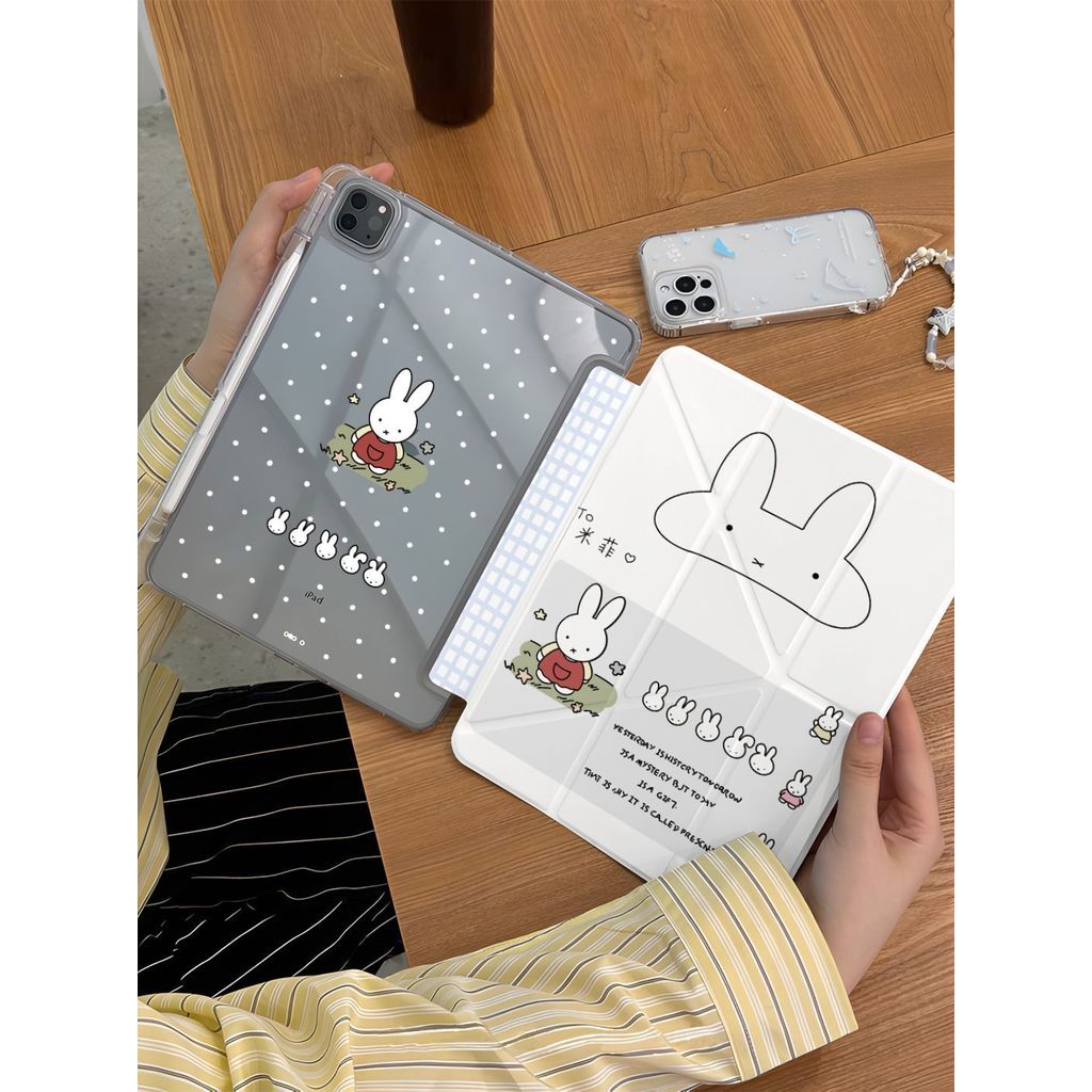 Ốp lưng họa tiết thỏ ngộ nghĩnh dành cho iPad Pro 11 Gen4‑Gen5, iPad Air
