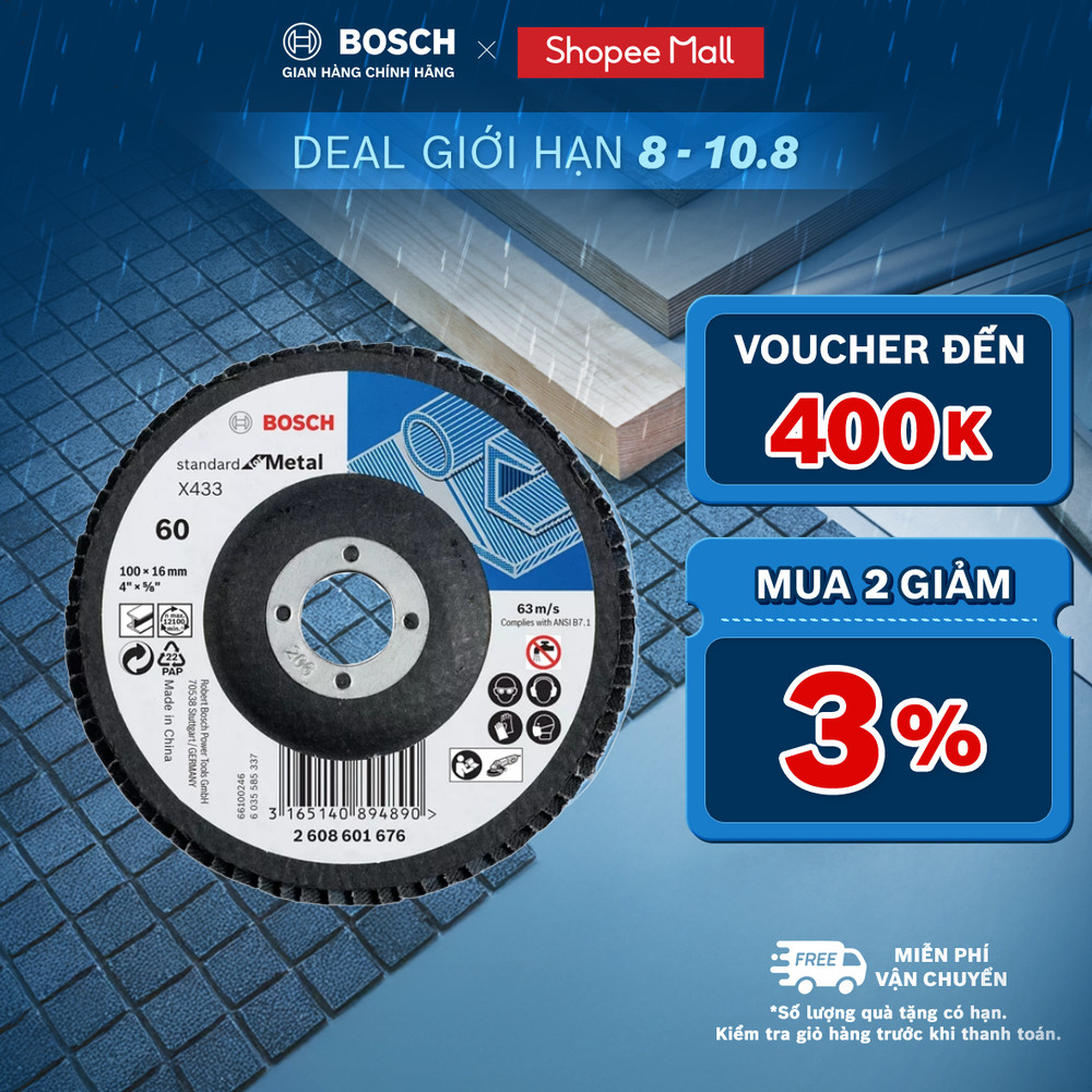 Đĩa nhám xếp Bosch Alox