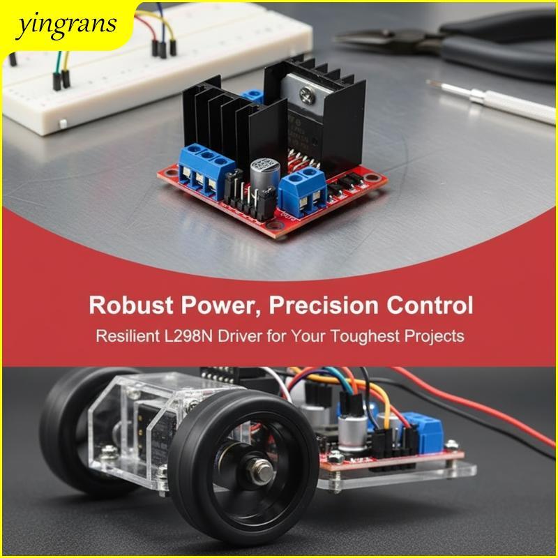 Mô-đun điều khiển động cơ L298N DC & Stepper Motor Driver cho Robot ô tô thông minh