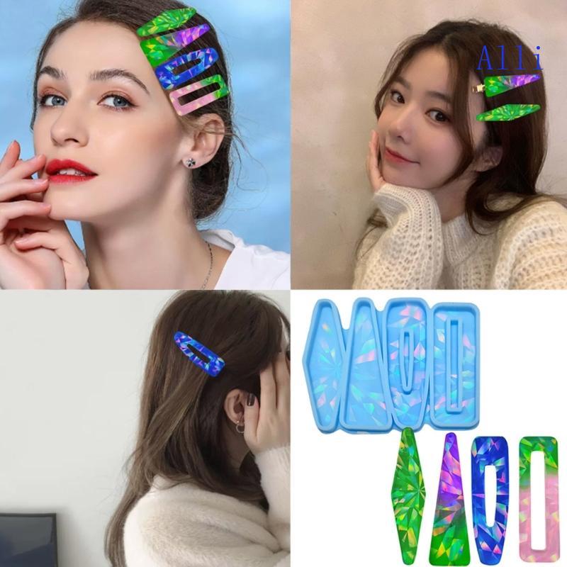 Alli Hair Barrette Epoxy Resin Đúc Khuôn Nhựa Silicon Khuôn Chất Liệu Silicon