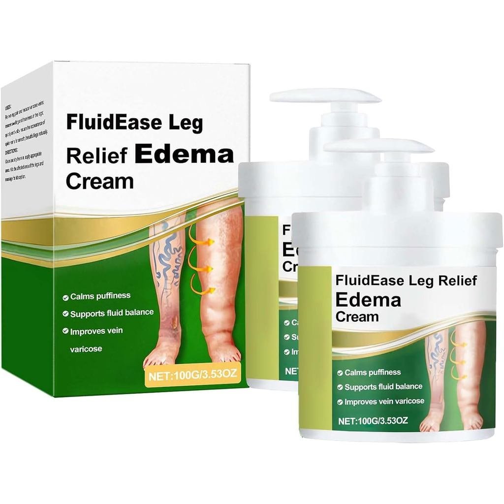 LegforSwollenFeet & Edema (2100g) -hingMassageforHeavyLegs & Lipedema, Non-GreasyMisturingFormulafor