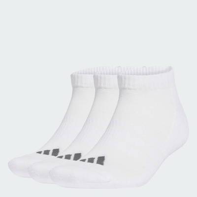 adidas Phong cách sống Bộ 3 Đôi Tất Cổ Thấp Lót Đệm adidas Essentials Unisex trắng KR7121