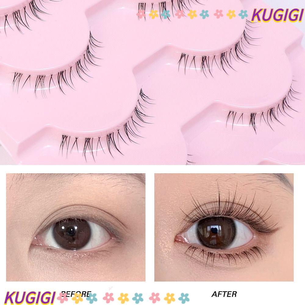 KUGIGI Lông Mi Dưới, Dây Mềm Dưới Mắt Lông Mi, Handmade Tự Nhiên Hàn Quốc Trang Điểm Manga Đáy Manga