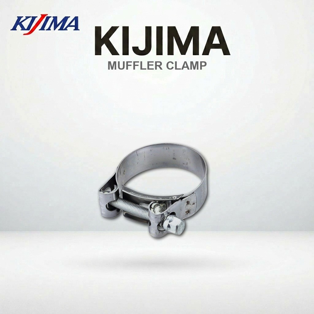Kijima Motorcycle Muffler Band Muffler Clamp 51-55mm Band: Stainless Steel / Bolt: Steel 209-2604