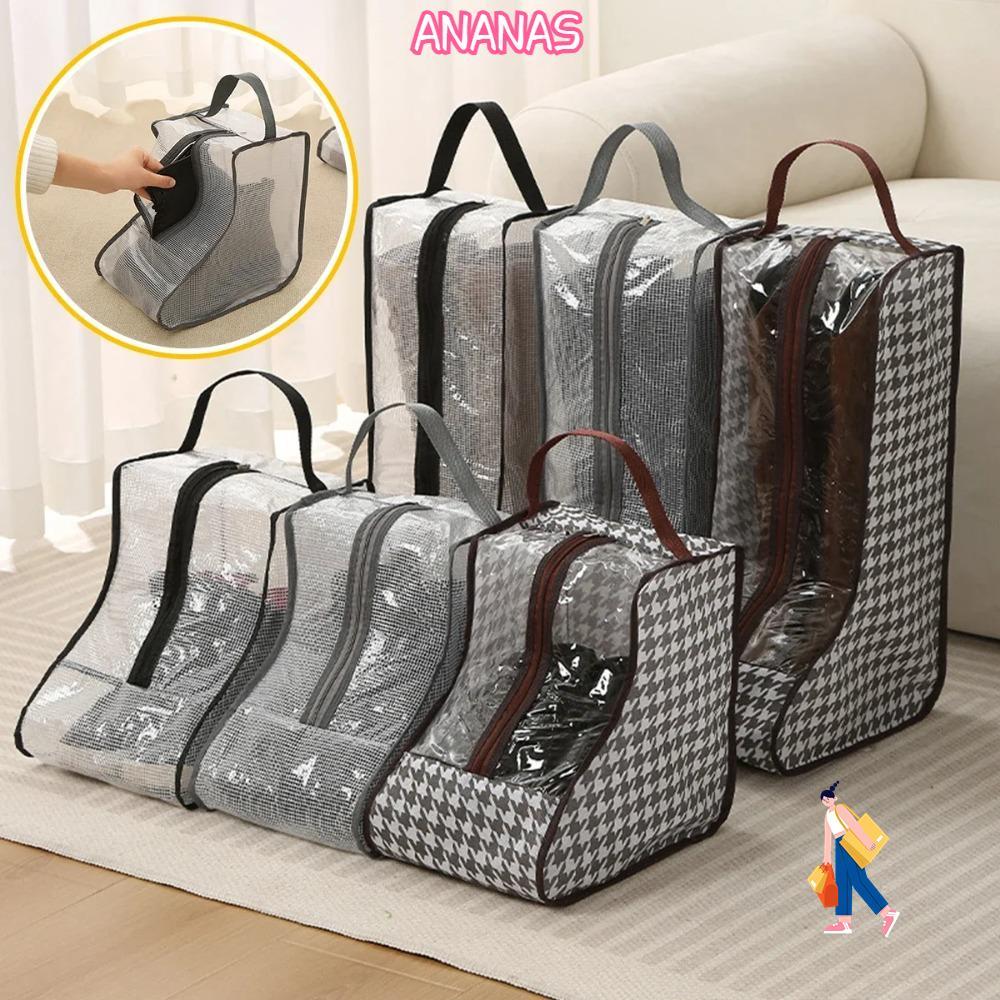 Túi đựng giày ANANAS, Túi đựng giày chống nước có thể gập lại, Giày tổ chức chống bụi cầm tay chống 