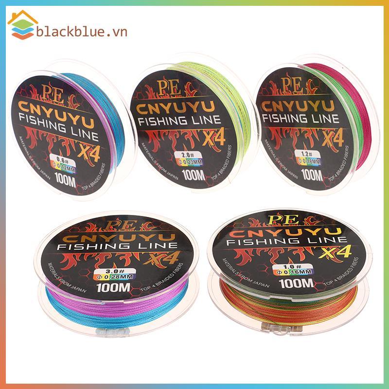 Dây câu BBLUE Braid 0.6-6.0 # 100M 4 Dây PE Dây bện cho câu cá Fly Diều câu dệt nước mặn biển.