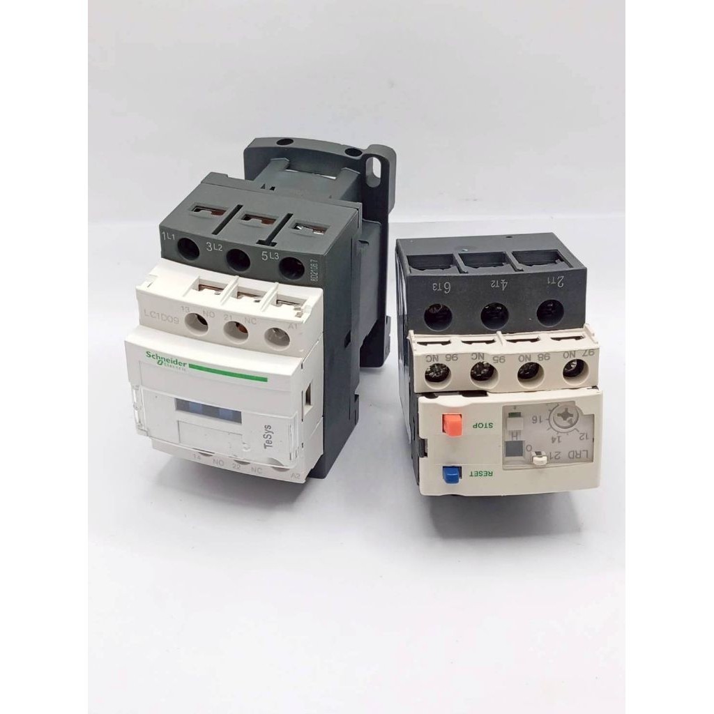 Lc1d 09 + Rơle quá tải Lrd21c Công tắc tơ từ tính Schneider Model LC1D09 Sản phẩm giao hàng rất nhan